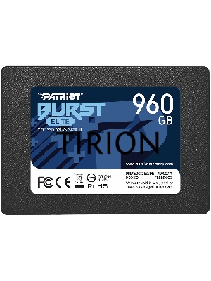 Накопитель SSD Patriot Burst Elite, 960GB, SATA, 2.5