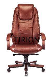 Кресло руководителя Бюрократ T-9923WALNUT светло-коричневый Leather Eichel кожа крестовина металл/дерево