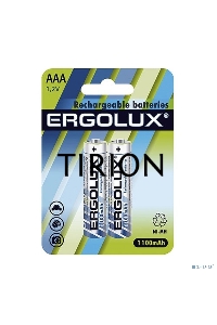 Аккумулятор AAA-1100мА.ч Ni-Mh BL-2 NHAAA1100BL2 1.2В (блист.2шт) Ergolux 12446