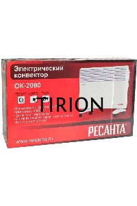 Конвектор Ресанта ОК-2000 белый, 2000 Вт, 25 м2, термостат