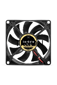 Вентилятор для корпуса ExeGate ExtraPower EP08015S2P черный, 80 мм, 2500 об/мин, 25.5 дБ, 2 pin