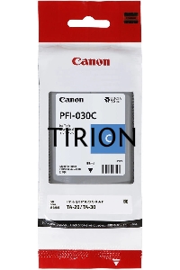 Картридж CANON  Pigment Ink PFI-030 Cyan голубой (55 мл) для Canon imagePROGRAF TM-240, TM-340