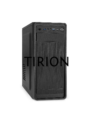 Компьютерный корпус Miditower ExeGate XP-332UC-XP400 (ATX, XP400 с вент. 12см, 2*USB3.0+1*TypeC, аудио, черный)