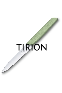 Нож кухонный Victorinox Swiss Modern (6.9006.1042) стальной разделочный лезв.100мм прямая заточка зеленый