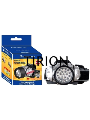 Фонарь ULTRAFLASH LED5353налобн металлик 19led 4 реж 3xr03 пласт коробка
