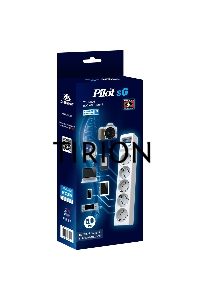 Сетевой фильтр ZIS PILOT Surge protector Pilot SG5 5 outlets (GP), 10A / 2.2kVt, automatic circuit-breaker, 5 m
