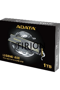 Накопитель SSD ADATA LEGEND 850, 1Tb, PCIe 4.0 x4, M.2 2280, NVMe, R/W 5000/4500, с радиатором