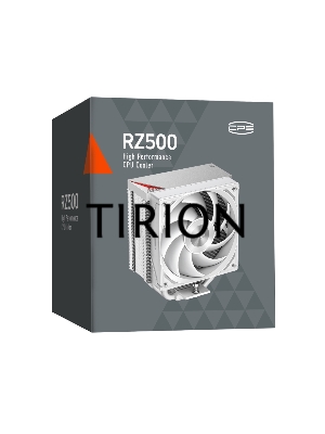Кулер для процессора PCCooler RZ500 белый 120мм алюминий+медь 2200rpm 32db 4-pin 250W 155мм