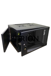 Шкаф настенный Lanmaster Next TWT-CBWNG-6U-6X6-BK 6U 550x600мм пер.дв.стекл съемные бок.пан. 60кг черный