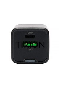 Зарядное устройство Cablexpert MP3A-PC-62, 20Вт GaN, 3А, QC4.0/PD, 1xUSB, 1xType-C, черный, пакет