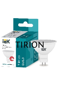 Лампа Iek LLE-MR16-7-230-40-GU5 светодиодная ECO MR16 софит 7Вт 230В 4000К GU5.3 IEK
