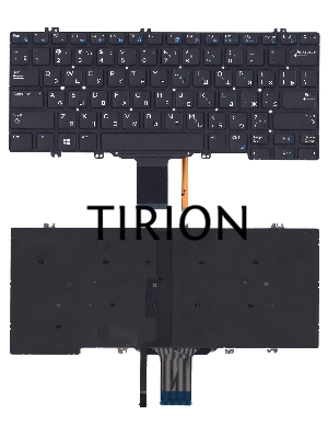 Клавиатура для ноутбука Dell Latitude E5280 черная с подсветкой