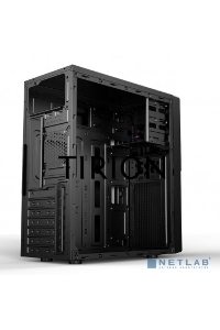 Компьютерный корпус CBR PCC-ATX-E188-WPSU ATX Miditower E188, без БП, 1*USB 3.0, 2*USB 2.0, HD Audio+Mic, Black