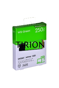 Накопитель SSD WD Green SN350 250Gb, PCIe 3.0 x4, M.2 2280, NVMe, R/W 2400/900