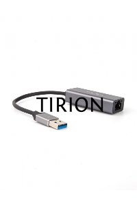 Кабель-переходник USB 3.0 (Am) --> LAN RJ-45 Ethernet 1000 Mbps, Aluminum Shell,Telecom <TU312M>