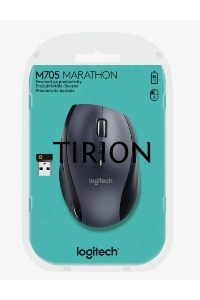 Мышь беспроводная Logitech M705 черный, 1000 dpi, радиоканал, USB, кнопки - 7