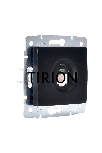 Механизм розетки компьютерн. 1-м СП KARINA RJ45 черн. бархат LEZARD 707-4288-139