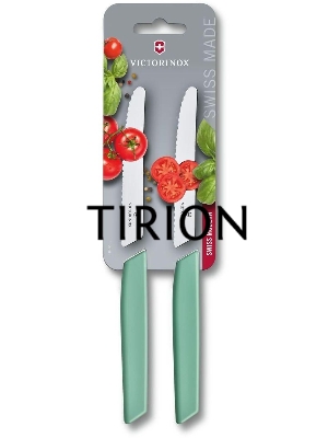 Набор ножей кухон. Victorinox Swiss Modern (6.9006.11W41B) компл.:2шт мятный блистер