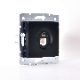 Механизм розетки компьютерн. 1-м СП KARINA RJ45 черн. бархат LEZARD 707-4288-139