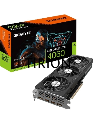 Видеокарта Gigabyte GV-N4060GAMING OC-8GD NVIDIA GeForce RTX 4060 8Gb 128bit GDDR6 2550/17000 HDMIx2 DPx2 HDCP Ret
