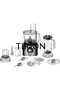 Кухонный комбайн Bosch MCM3501M 800 Вт, Скорости: 2, Блендер 1 л, Чаша 2.3 л, Цвет: черны/серебристый