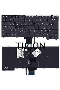 Клавиатура для ноутбука Dell Latitude E7420 черная с подсветкой без указателя