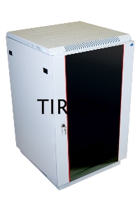 Шкаф коммутационный ЦМО ШТК-М-18.6.6-1ААА 18U 600x600мм пер.дв.стекл задн.дв.стал.лист 2 бок.пан. направл.под закл.гайки 270кг серый
