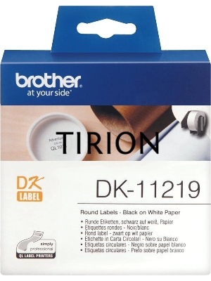 Картридж ленточный Brother DK11219 12 мм, черный шрифт, белый фон, для BROTHER QL-5X0, QL-7X00, QL-8X0, QL-10X0, QL-1X10