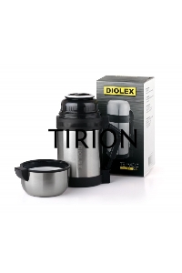 Термос Diolex DXU-1000-1 1000 мл, универсальный, ремешок в комплекте, из нержавеющей стали