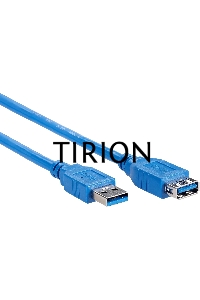 Кабель удлинительный VCOM VUS7065-1M USB3.0 Am-Af 1m