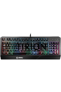 Клавиатура MSI VIGOR GK20 RU черный USB Multimedia for gamer LED (подставка для запястий)