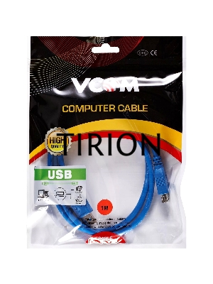 Кабель удлинительный VCOM VUS7065-1M USB3.0 Am-Af 1m