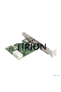 Контроллер ExeGate EXE-319 PCI-E 2.0, 2*USB3.0 ext, разъем доп.питания (OEM)