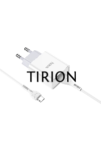 Зарядное устройство Hoco 10.5Вт, 2.1А, 1хUSB + кабель USB/Type-C 1м, C81A, белый, блистер