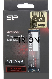 Накопитель SSD 512GB Silicon Power A80, M.2 2280, PCI-E 3x4, [R/W - 3200/2300 MB/s]