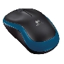 Мышь беспроводная Logitech M185 синий, 1000 dpi, радиоканал, USB, кнопки - 3