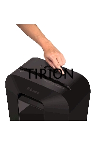 Шредер Fellowes PowerShred LX70 черный (секр.P-4)/перекрестный/11лист./18лтр./скрепки/скобы/пл.карты
