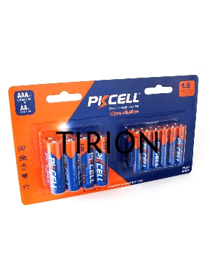 Щелочной/алкалиновый элемент питания PKCELL LR03(12)+LR6(8) тип - AAА 12 шт + АА 8 шт в блистере