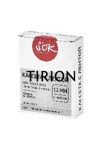 Кассета с лентой S'OK by Sakura Printing TZEM931 для Brother,  черный на матовом серебре, 12мм/8м , наклейка