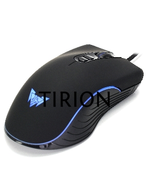 Мышь проводная Crown CMGM-900 черный, 3200 dpi, USB, кнопки - 7