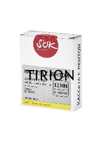 Кассета с лентой S'OK by Sakura Printing TZE632 для Brother,  красный на желтом, 12мм/8м , наклейка