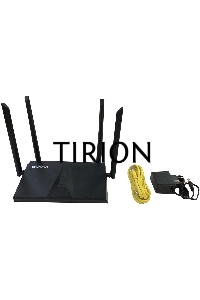 Двухдиапазонный Wi-Fi 6 маршрутизатор AX1800, 1x1000Base-T WAN, 3x1000Base-T LAN, 4 внешние антенны 5 dBi