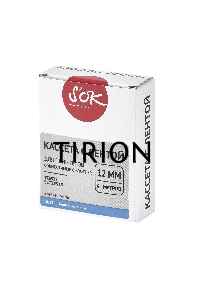 Кассета с лентой S'OK by Sakura Printing TZE535 для Brother,  белый на синем, 12мм/8м , наклейка