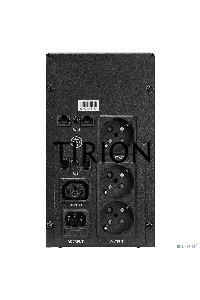 Источник бесперебойного питания CROWN 800VA/450W, металл, 1x12V/9AH, розетки 3*EURO+1*IEC bybass, трансформатор AVR 145-280V, LCD дисплей, съёмный кабель 1.2м, фильтр телефонной и ethernet линии RJ11/45, защита батареи, от перегрузки, от КЗ