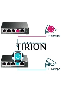 Коммутатор TP-Link 5-Port Gigabit Easy Smart Switch with 4-Port PoE+