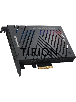 Плата видеозахвата внутренняя Avermedia Live Gamer DUO, PCI-Express x4 Gen 2, 2xHDMI, 2160p60 HDR, (GC573), RTL {}
