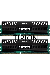 Оперативная память Patriot Viper 3, DDR3, 8GB (2x4 GB), 1600 MHz, CL9, радиатор, черный