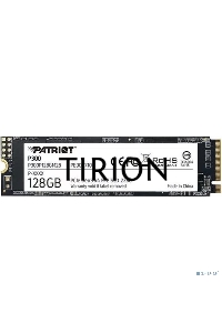 Накопитель SSD Patriot P300, 128GB, PCIe 3.0 x4, M.2 2280, NVMe, R/W 1600/600