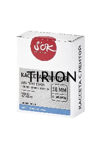 Кассета с лентой S'OK by Sakura Printing TZE545 для Brother,  белый на синем, 18мм/8м , наклейка
