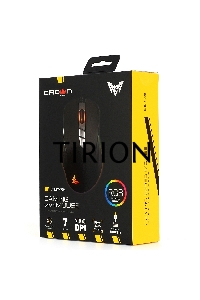 Мышь проводная Crown CMGM-903 черный, 7000 dpi, USB, кнопки - 7
